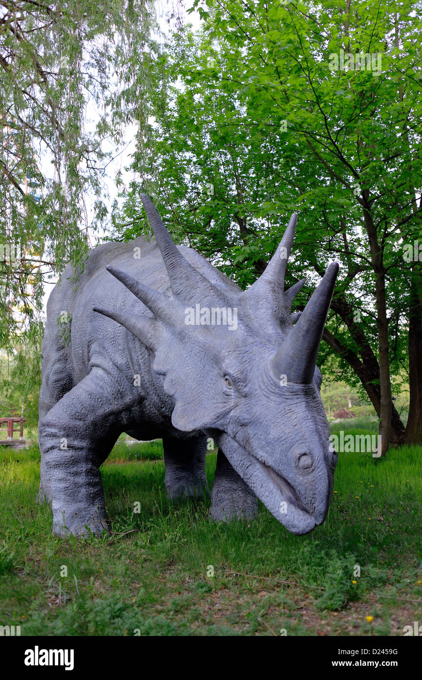 Berlin, Germany, in the former dinosaur Spreepark in Plänterwald Stock Photo