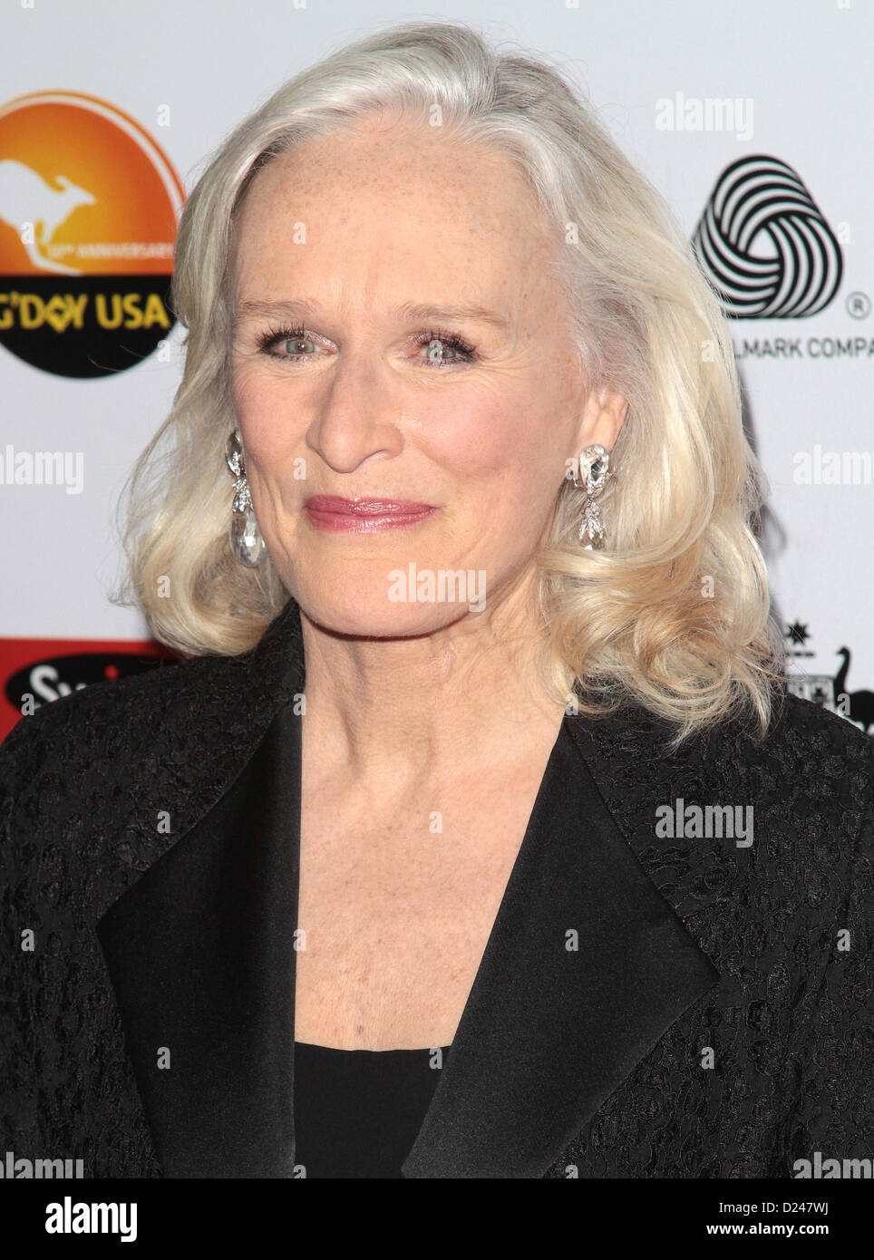 GLENN CLOSE 2013 G'DAY USA LOS ANGELES BLACK TIE GALA LOS ANGELES ...