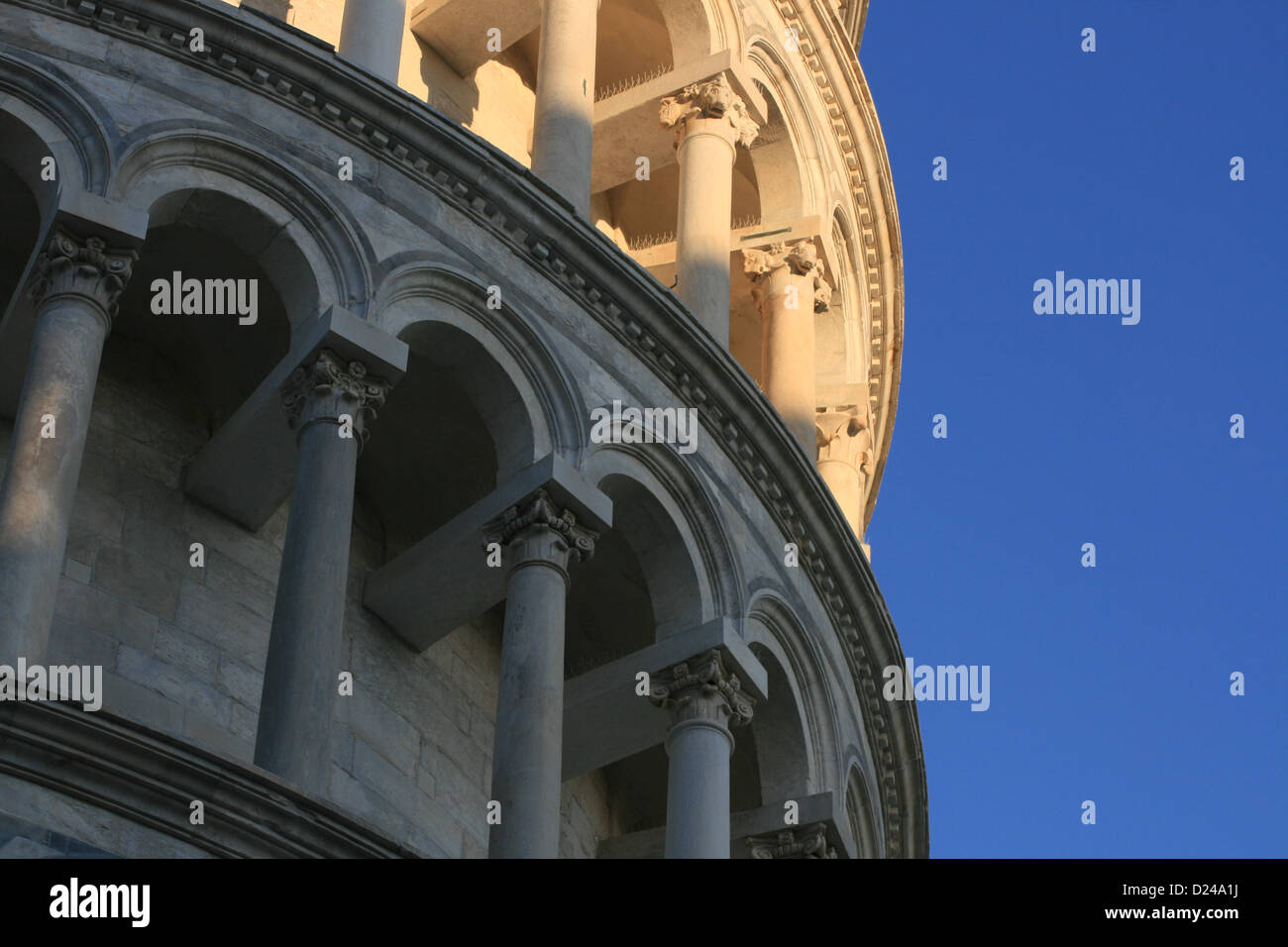 Shadow Cast On Leaning Tower Of Pisa In Early Evening Stock Photo Alamy