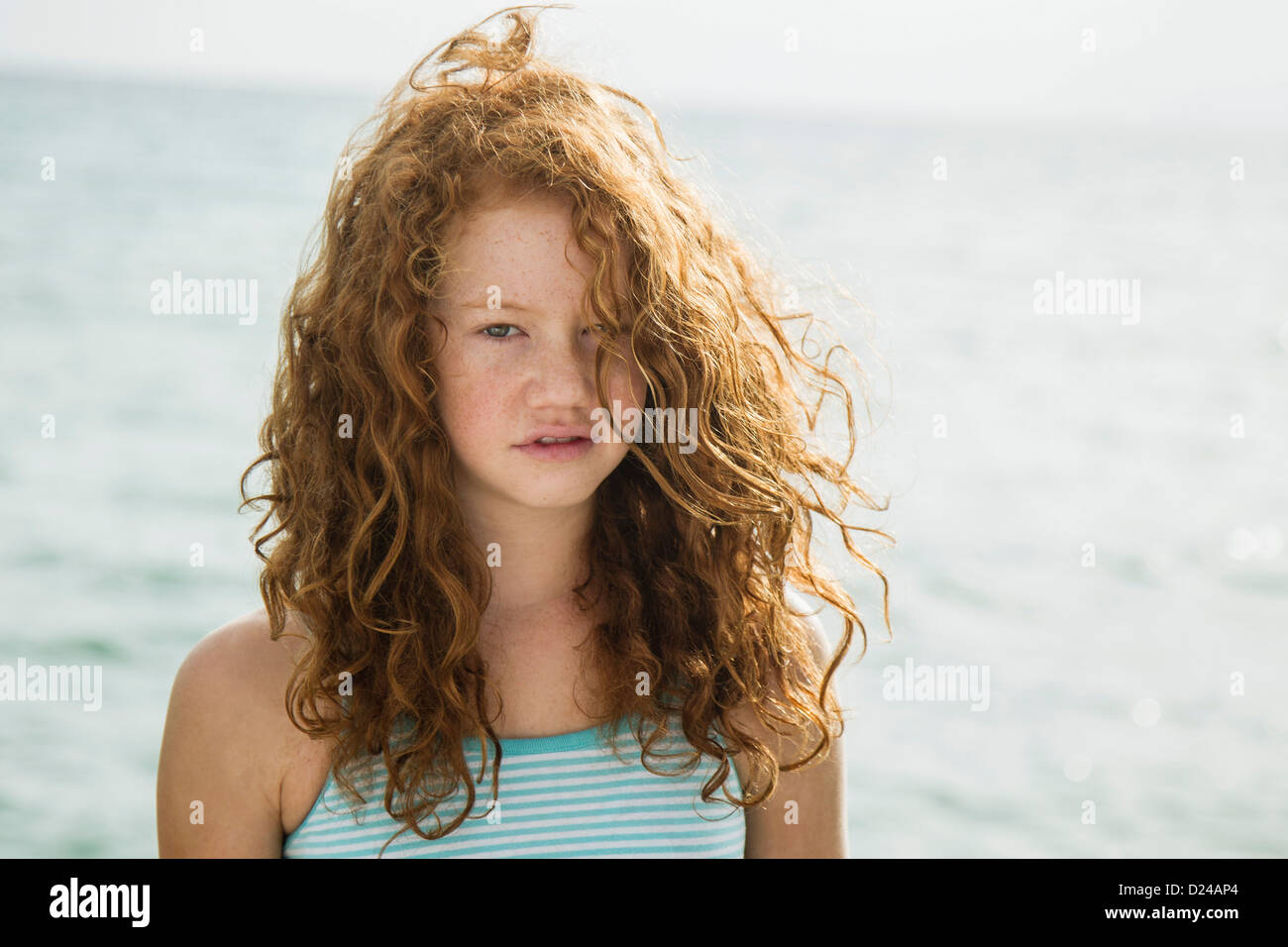 Spain, Girl looking away Stock Photo