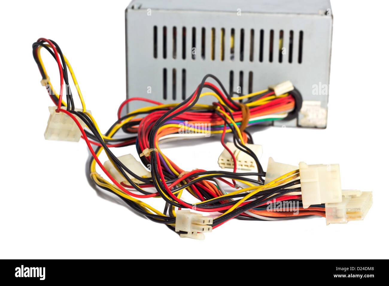 Power Supply for Desktop Computer on White Background Stock Photo - Alamy