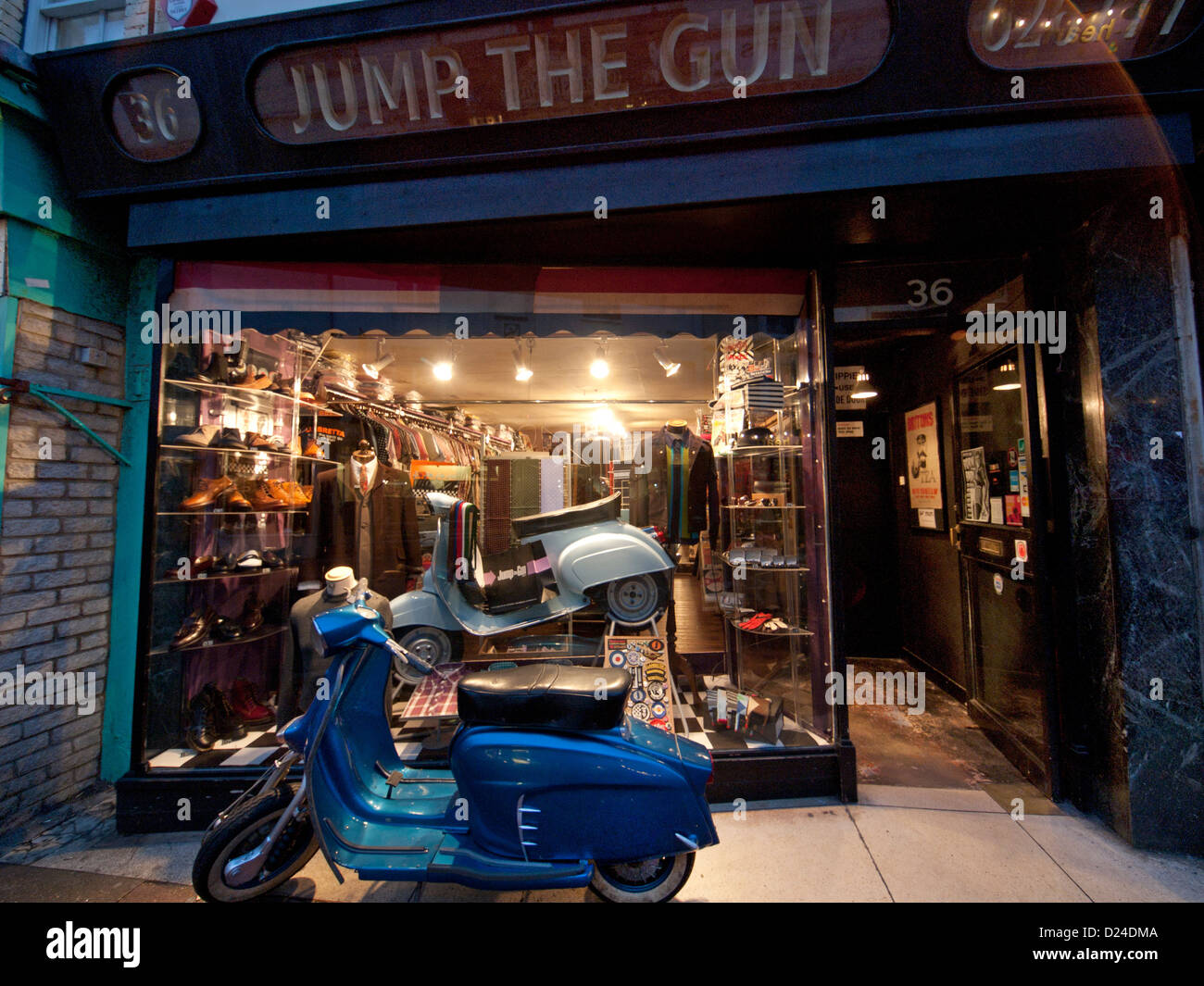 Jump The Gun,a popular mens' fashion shop in the North Laine area of
