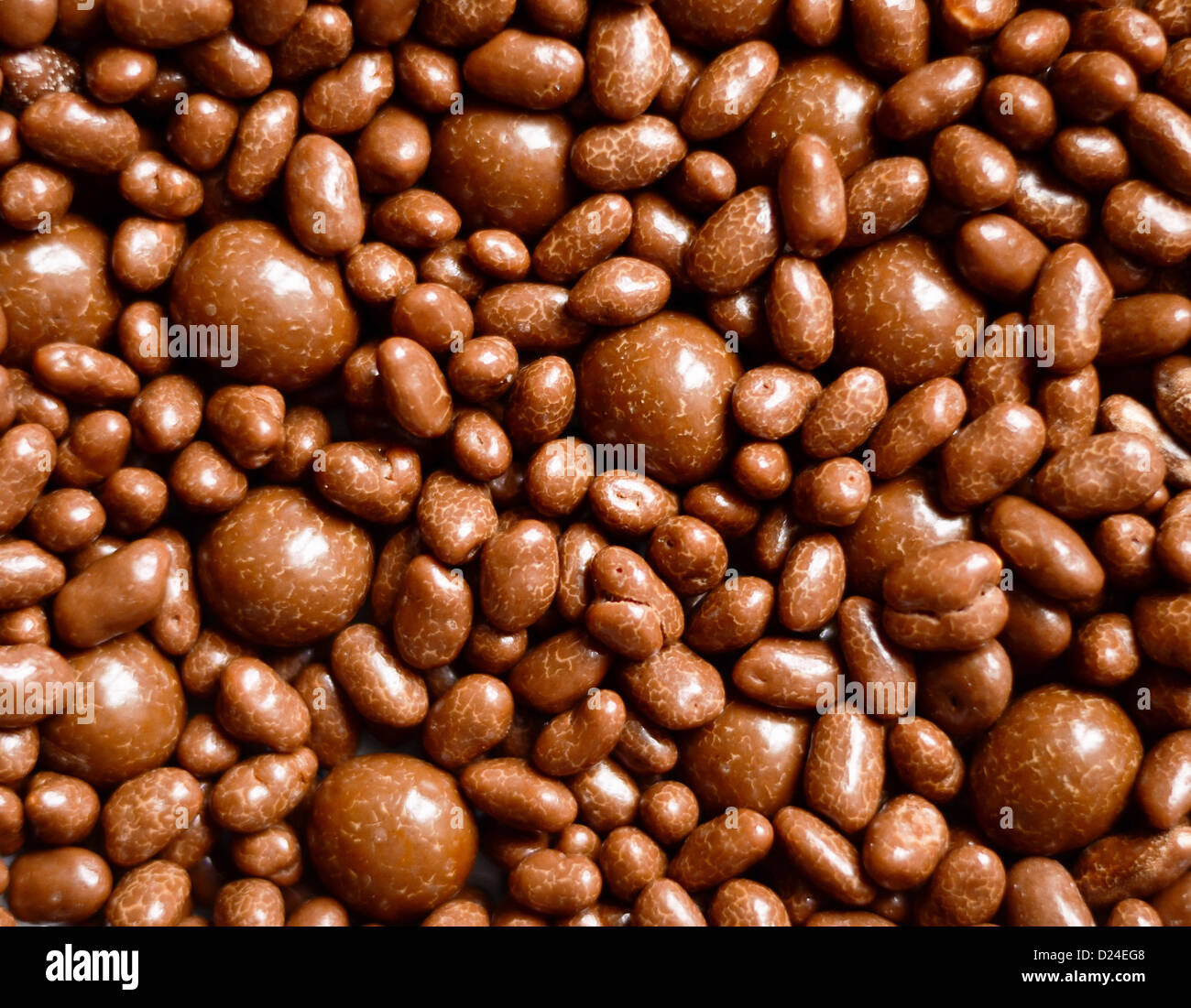Chocolate balls background Stock Photo - Alamy