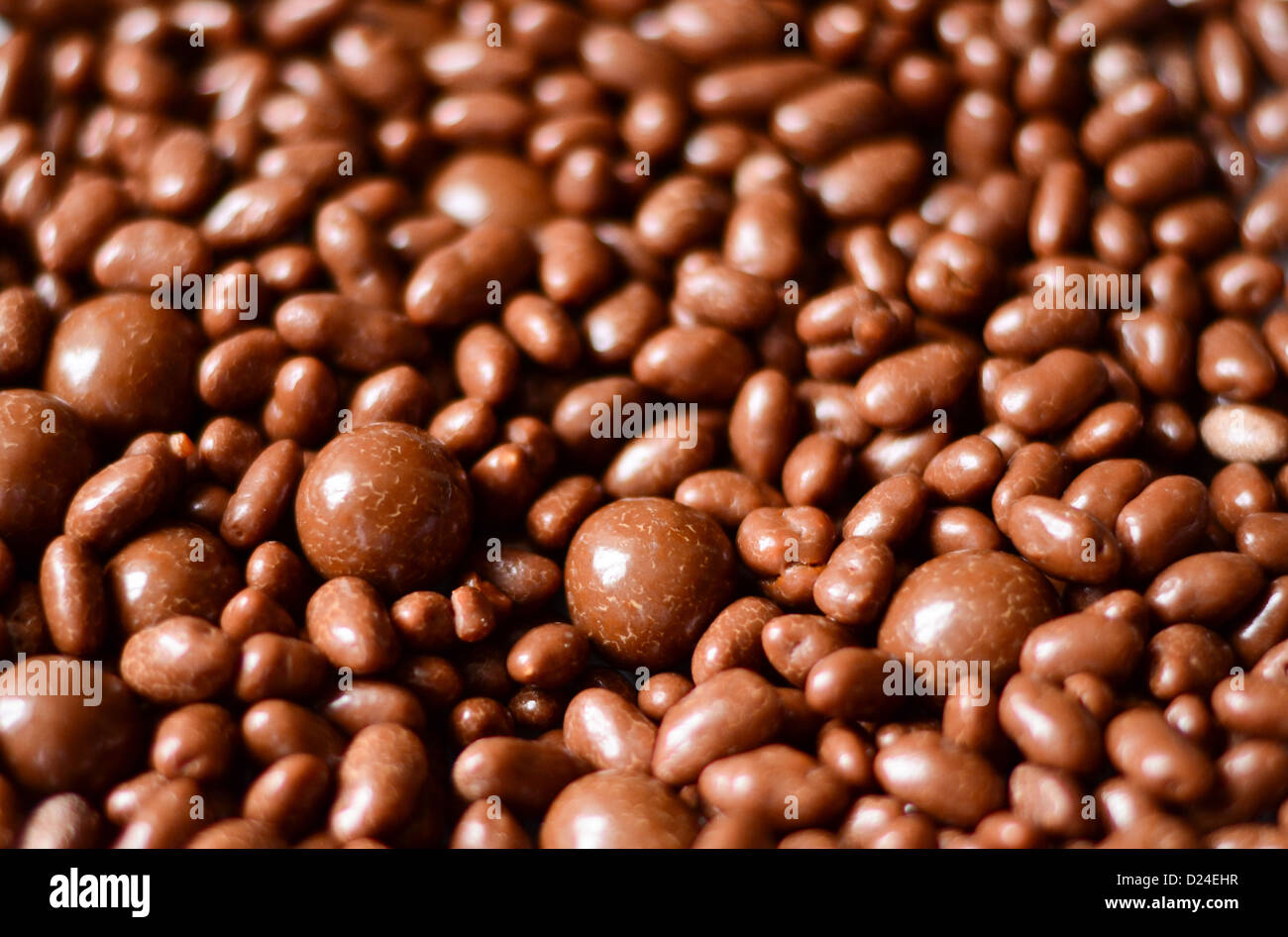 Chocolate balls background Stock Photo - Alamy