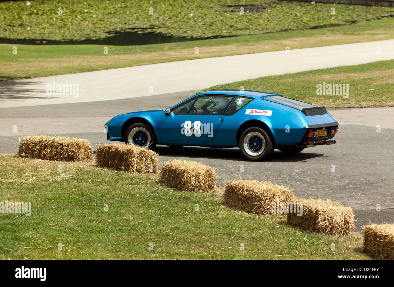 Paul Frazer-Sage driving a 1978 Renault Alpine A310 V6 in the sprint event at motorsport at the palace 2011 Stock Photo