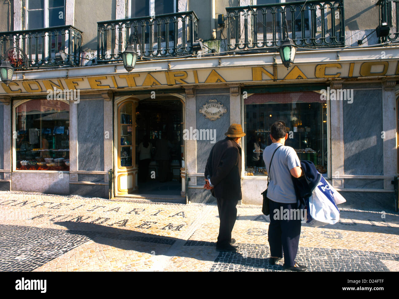 Baixa Lisbon Portugal Confeitaria Nacional Pastry Shop Stock Photo
