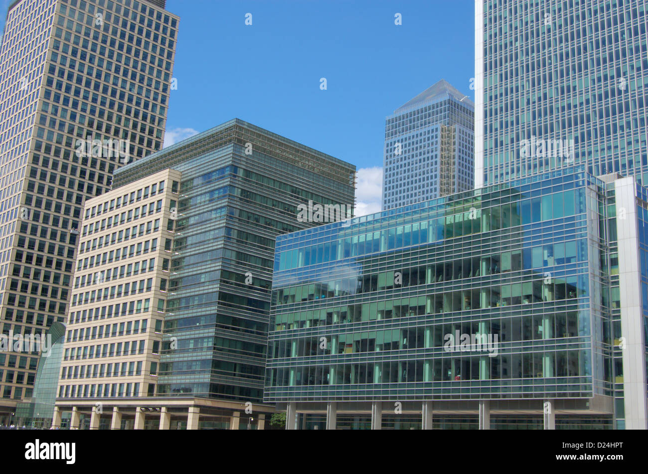 Office buildings at Canary Wharf in London, England Stock Photo - Alamy