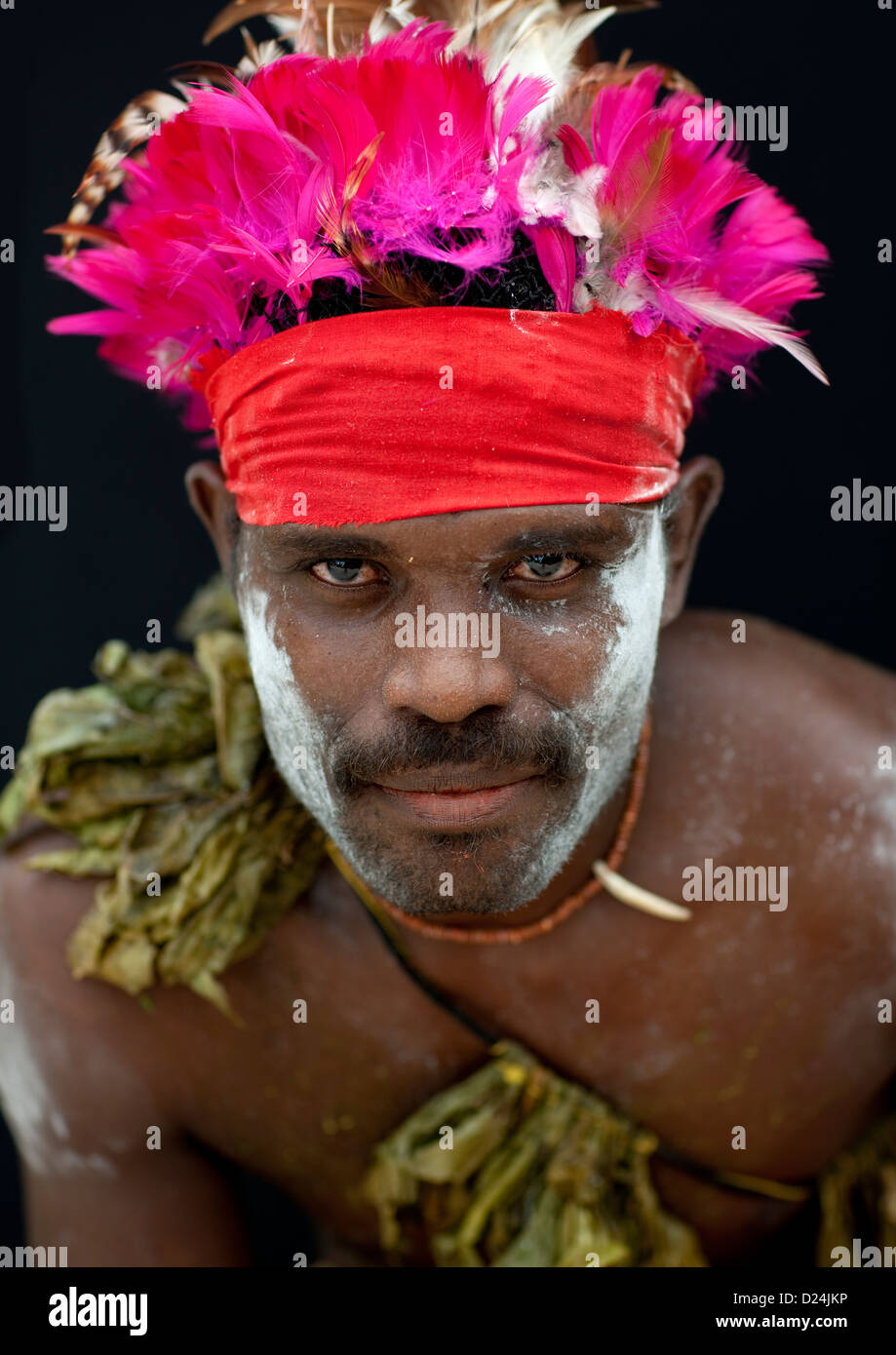 Man From Paplieng Tribe In Traditional Clothing, New Ireland Island Stock Photo 52962890 Alamy