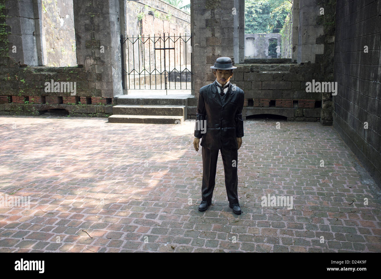 Jose Rizals Last Walk to Matyrdom Fort Santiago Intramuros Manila Stock Photo