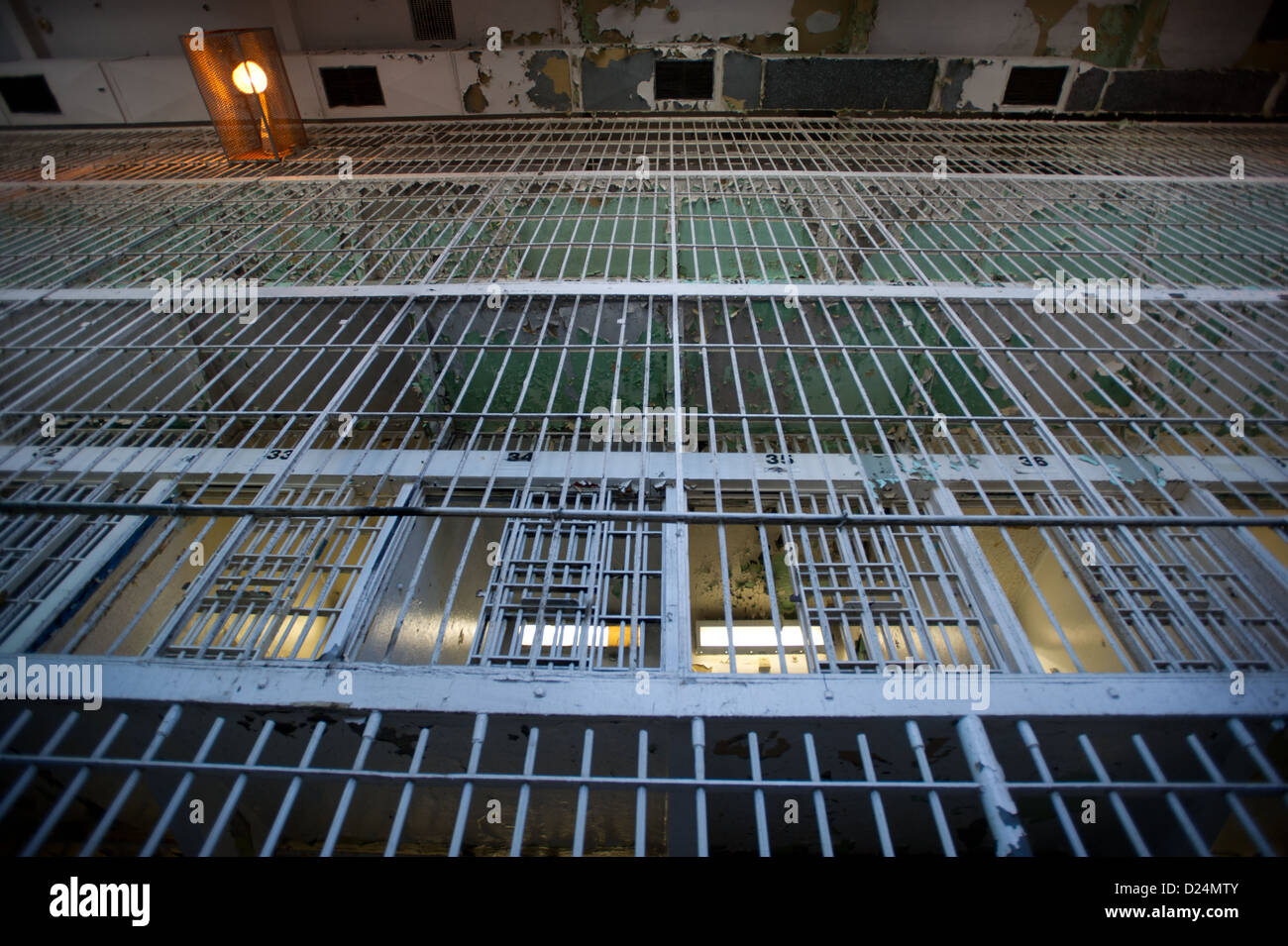 Jail cells and interior of Old Maryland House of Corrections, Jessup