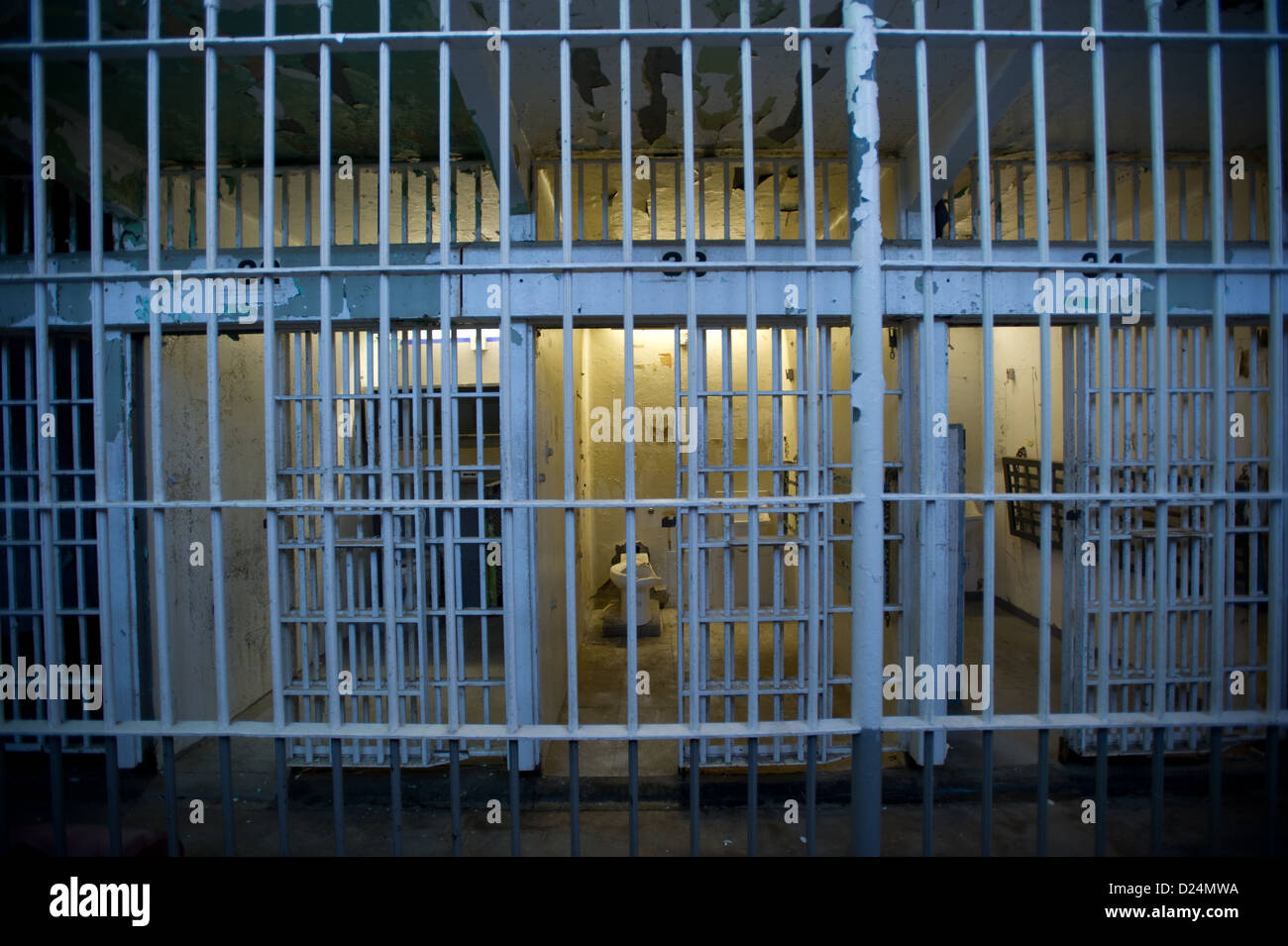 Jail cells and interior of Old Maryland House of Corrections, Jessup