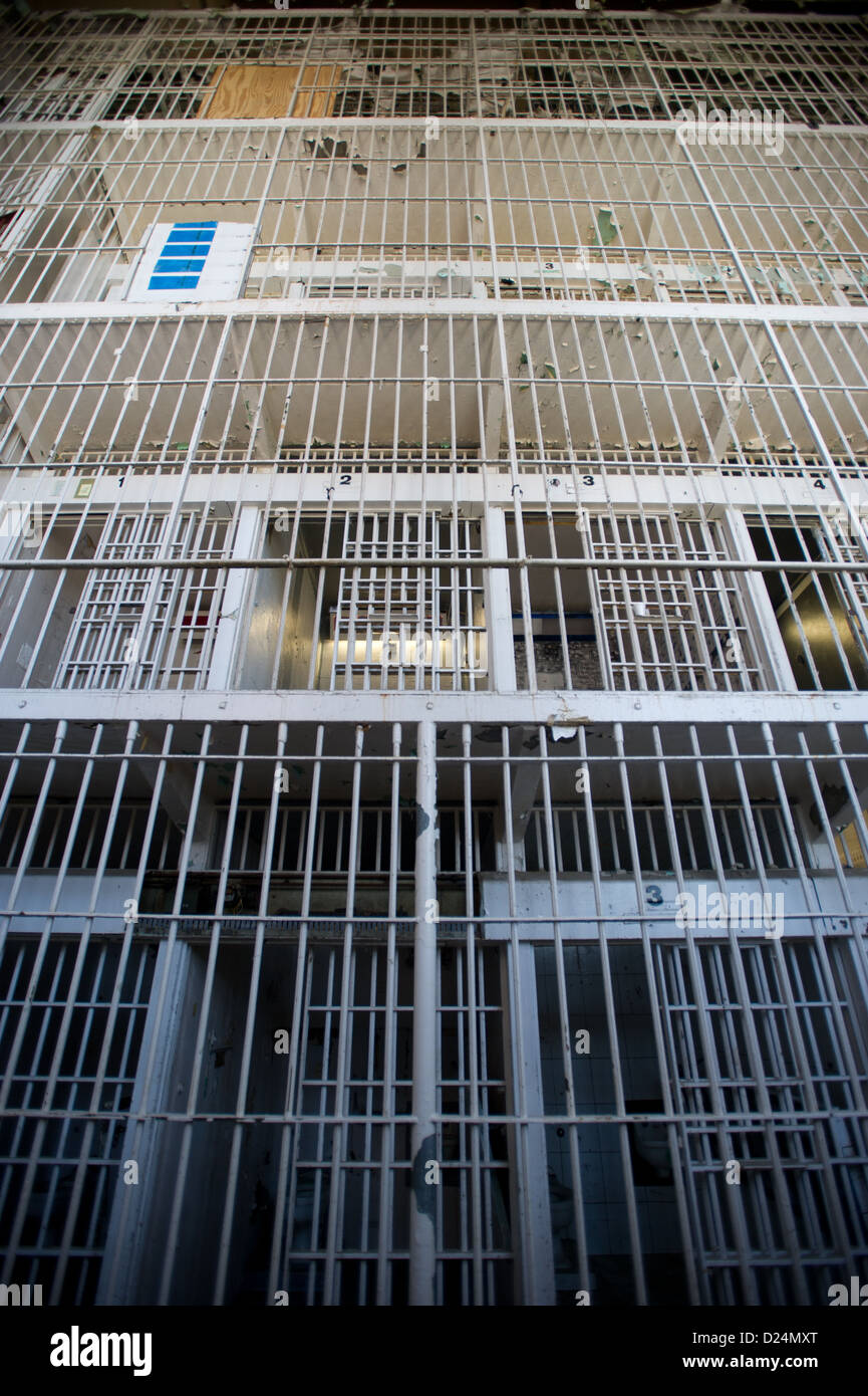 Jail cells and interior of Old Maryland House of Corrections, Jessup