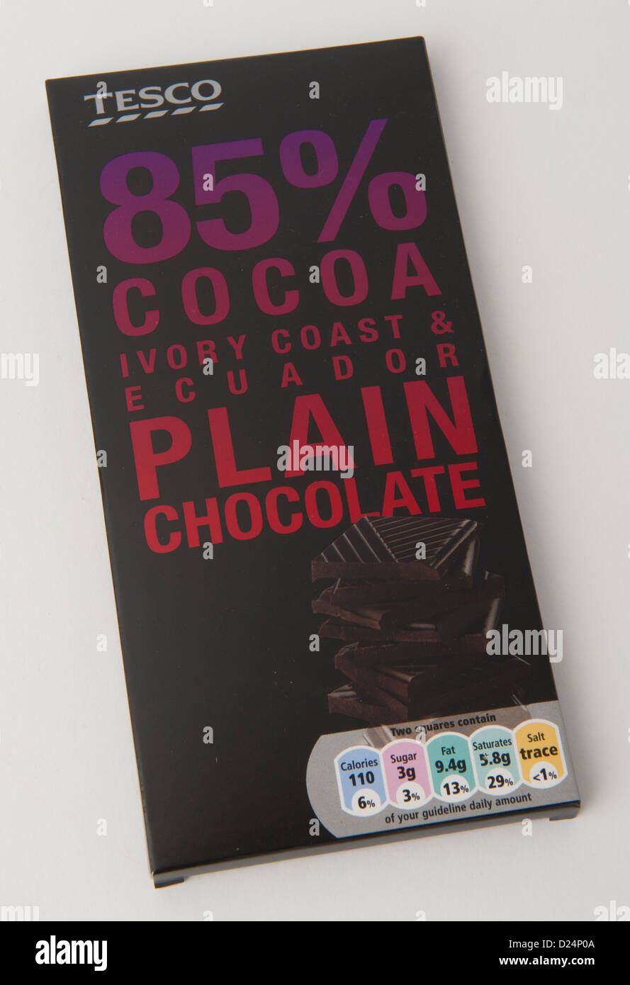 plain dark chocolate Stock Photo