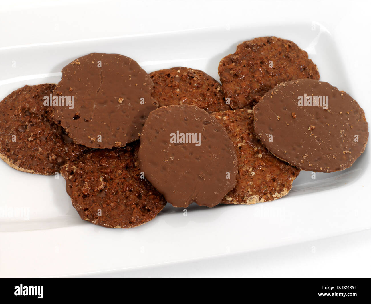 Spanish Chocolate Biscuits Stock Photo Alamy