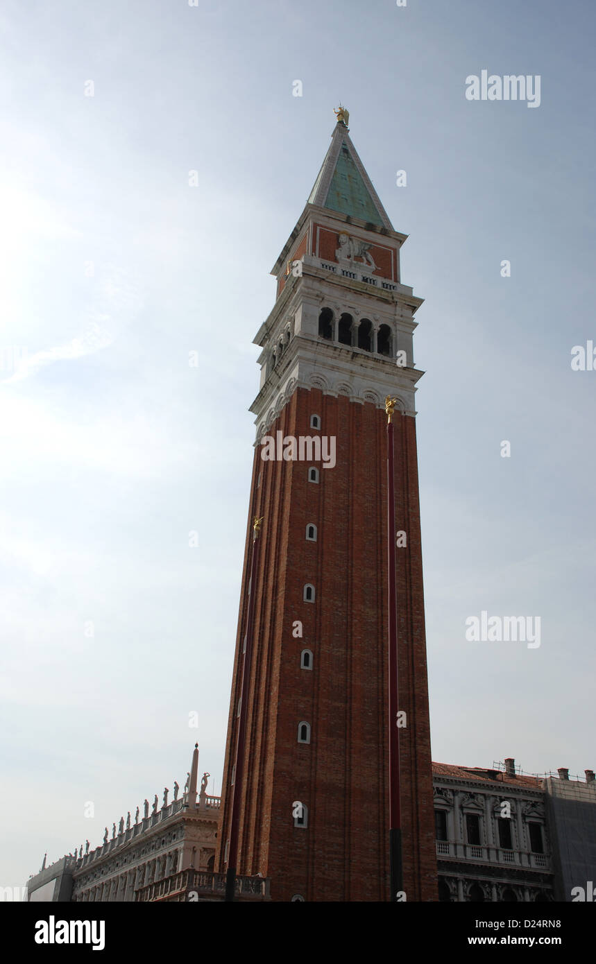 St Marks bell tower, Venice looking up Stock Photo
