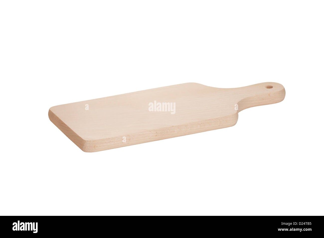 wooden chopping board or bread board isolated on white background Stock ...