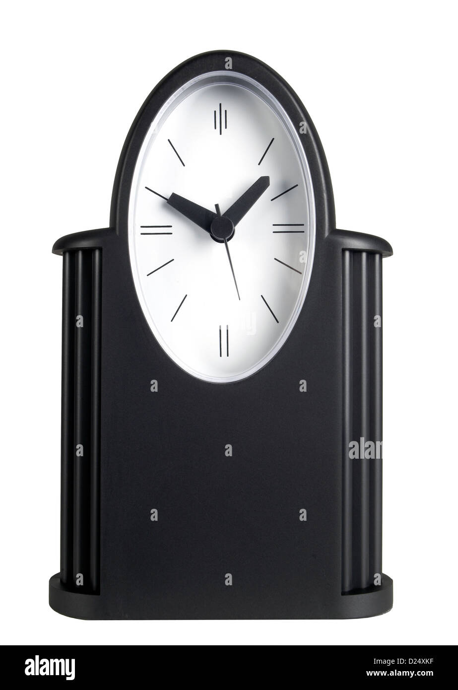 Black table clock Stock Photo