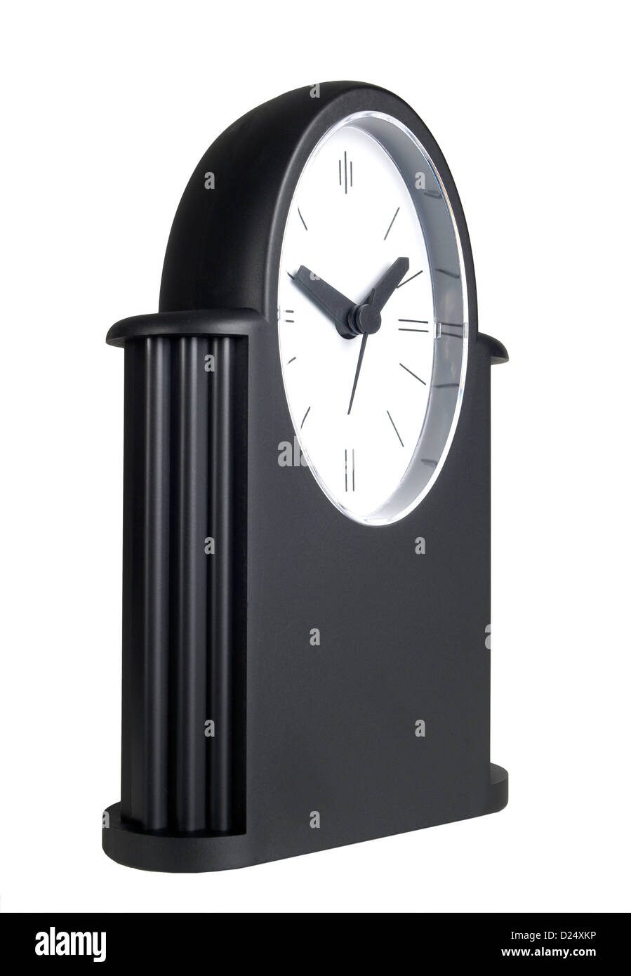 Black table clock Stock Photo