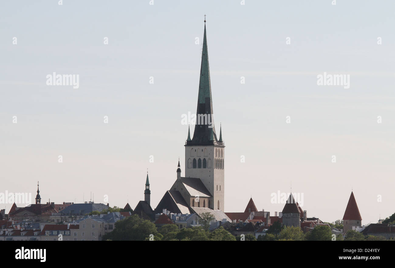 St Olav's Church in Tallinn Estonia Stock Photo - Alamy