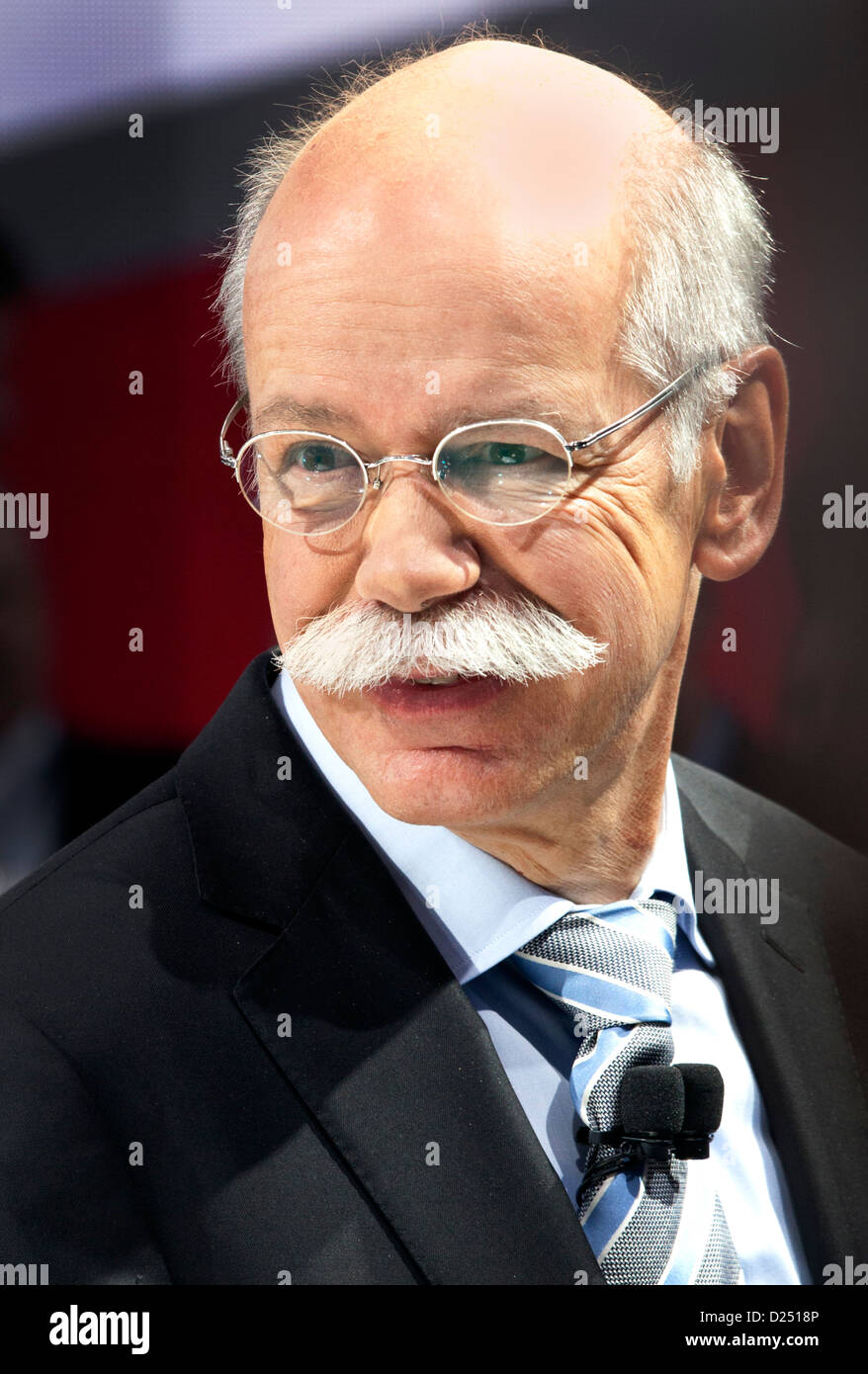 2013 North American International Auto Show, Detroit, Michigan. Dieter Zetsche, Daimler CEO and chair of Mercedes-Benz Cars Stock Photo