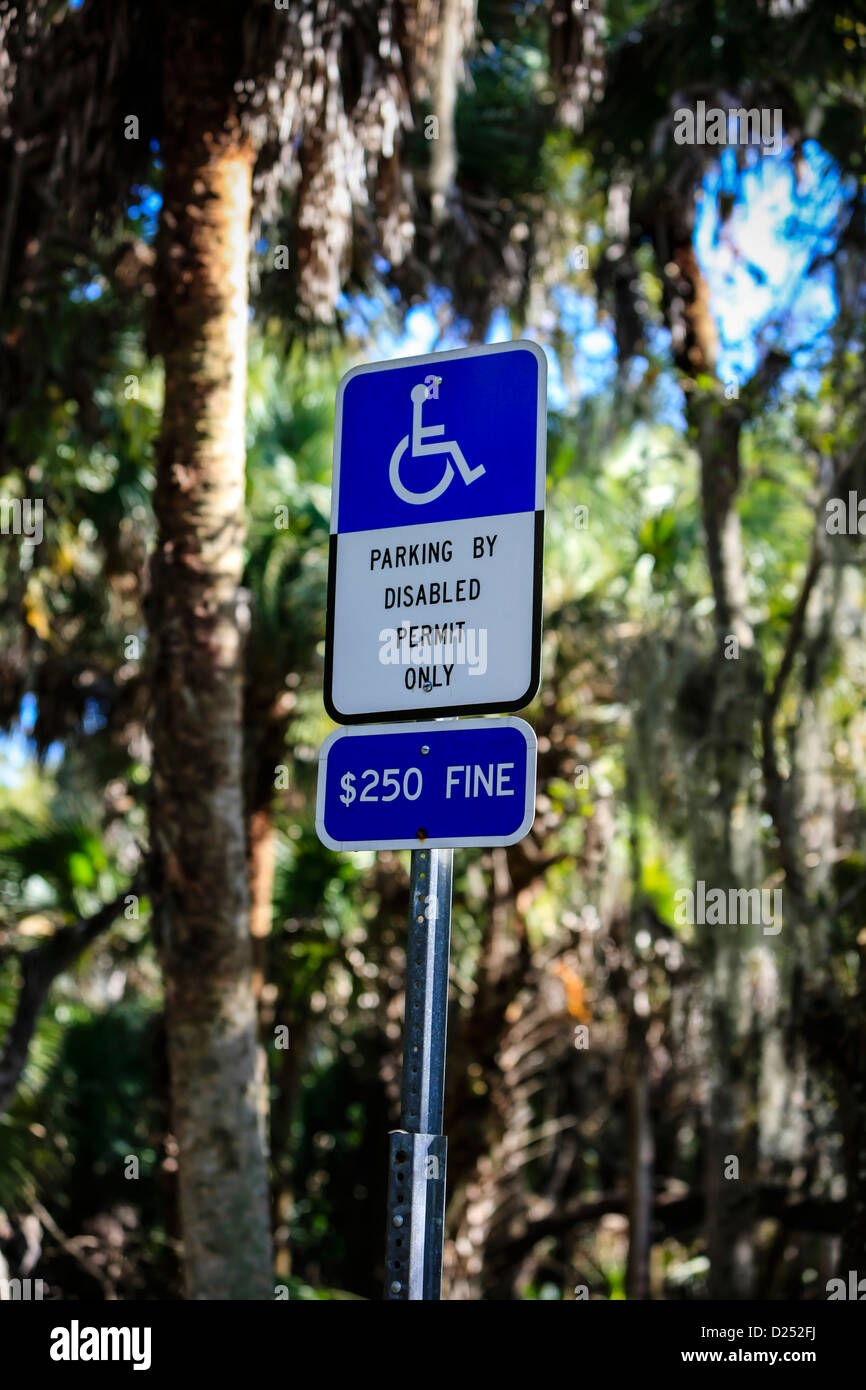 Blue Disabled Parking sign Stock Photo - Alamy