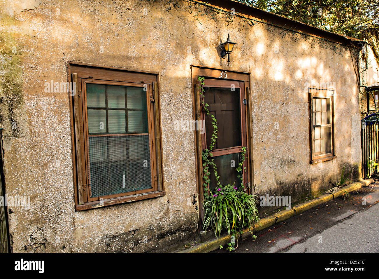 Old homes in the historic district in St. Augustine, Florida. St Stock