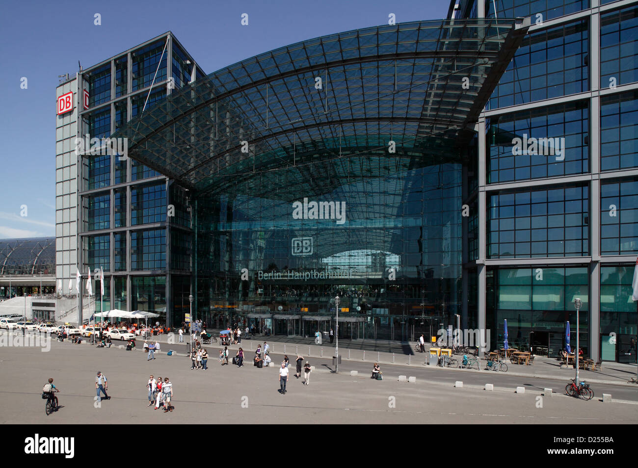 Berlin, Germany, Berlin's main train station and station forecourt ...