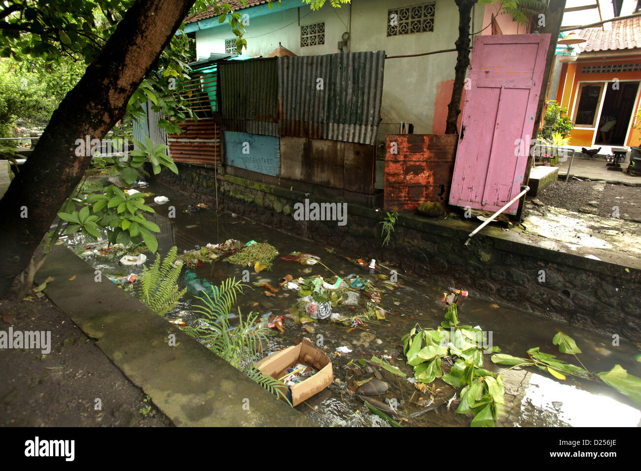 Bali's Garbage: From the River to the Sea, Garbage damped in canal ...
