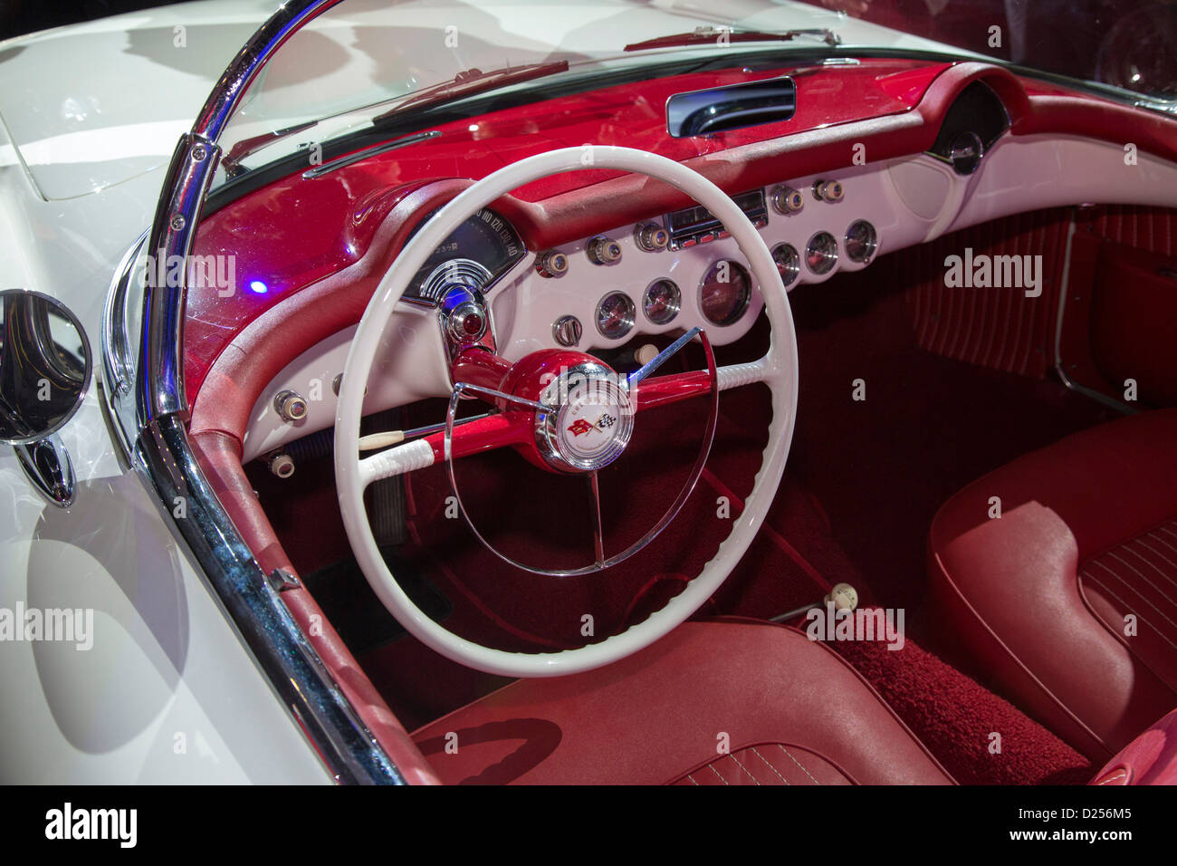 Detroit, Michigan - A 1953 Chevrolet Corvette on display at the North American International Auto Show. Stock Photo