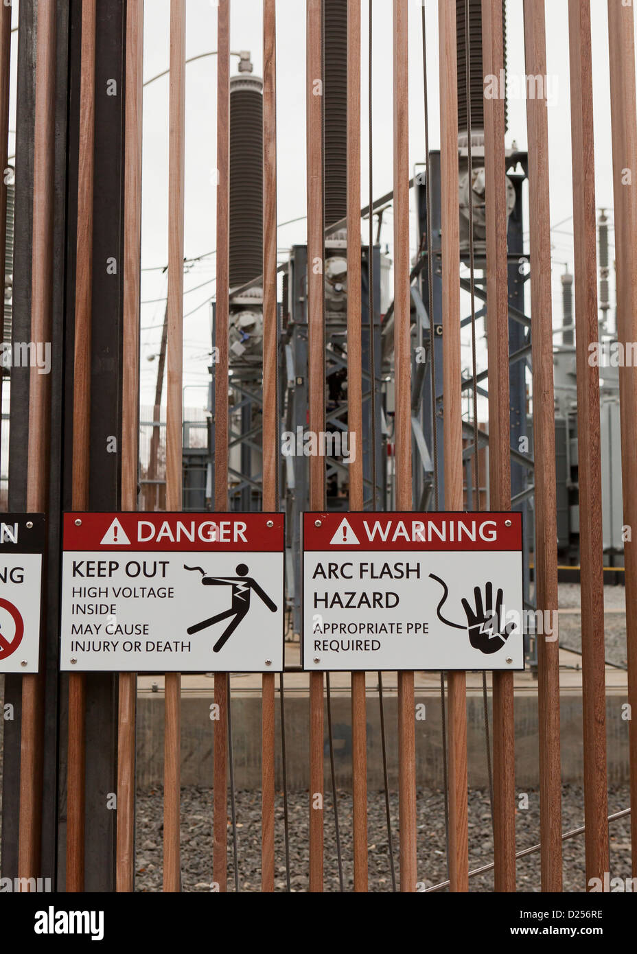 Hazard warning signs hires stock photography and images Alamy