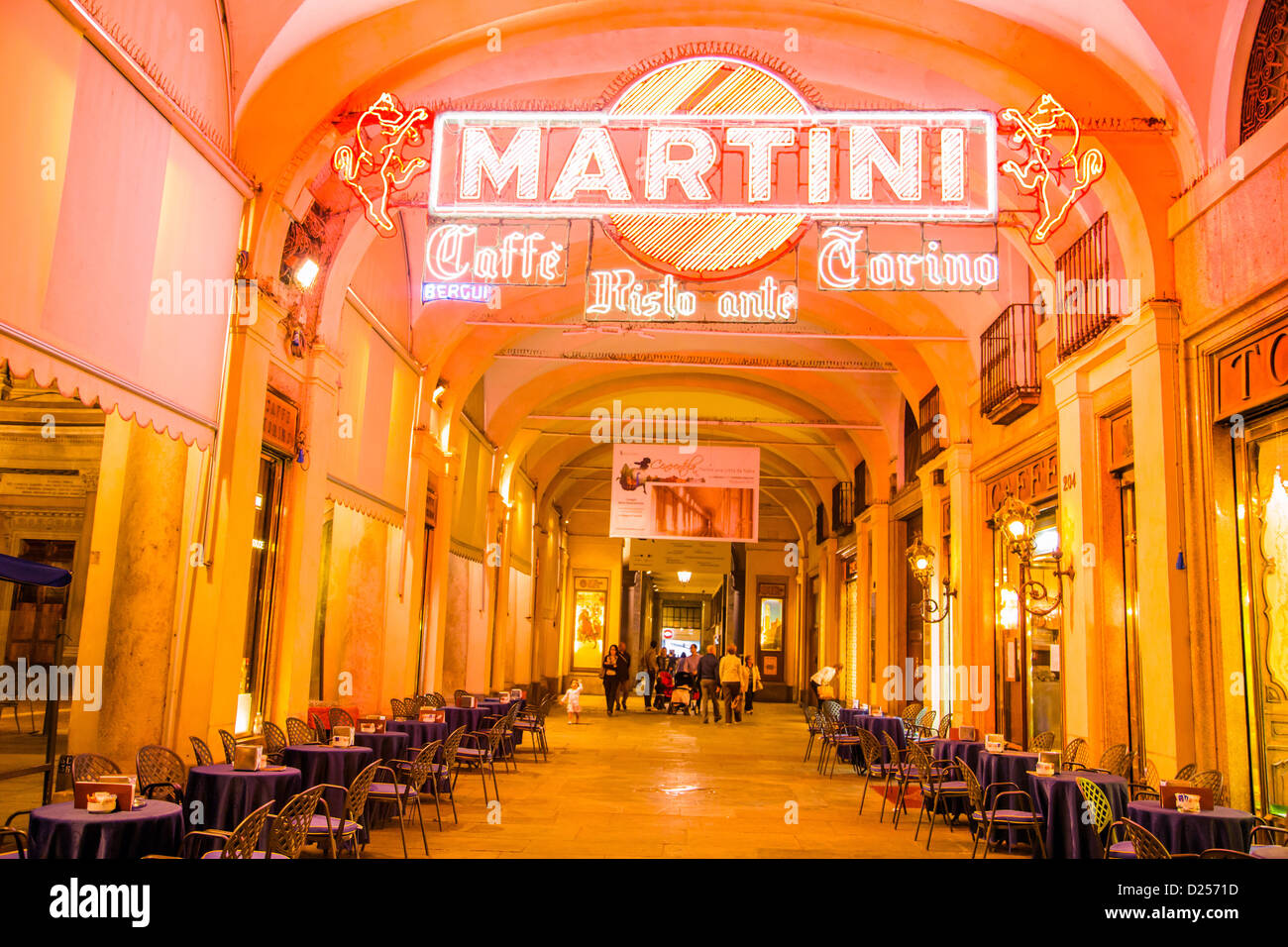 The well known "Martini" sign in Turin Italy Stock Photo Alamy