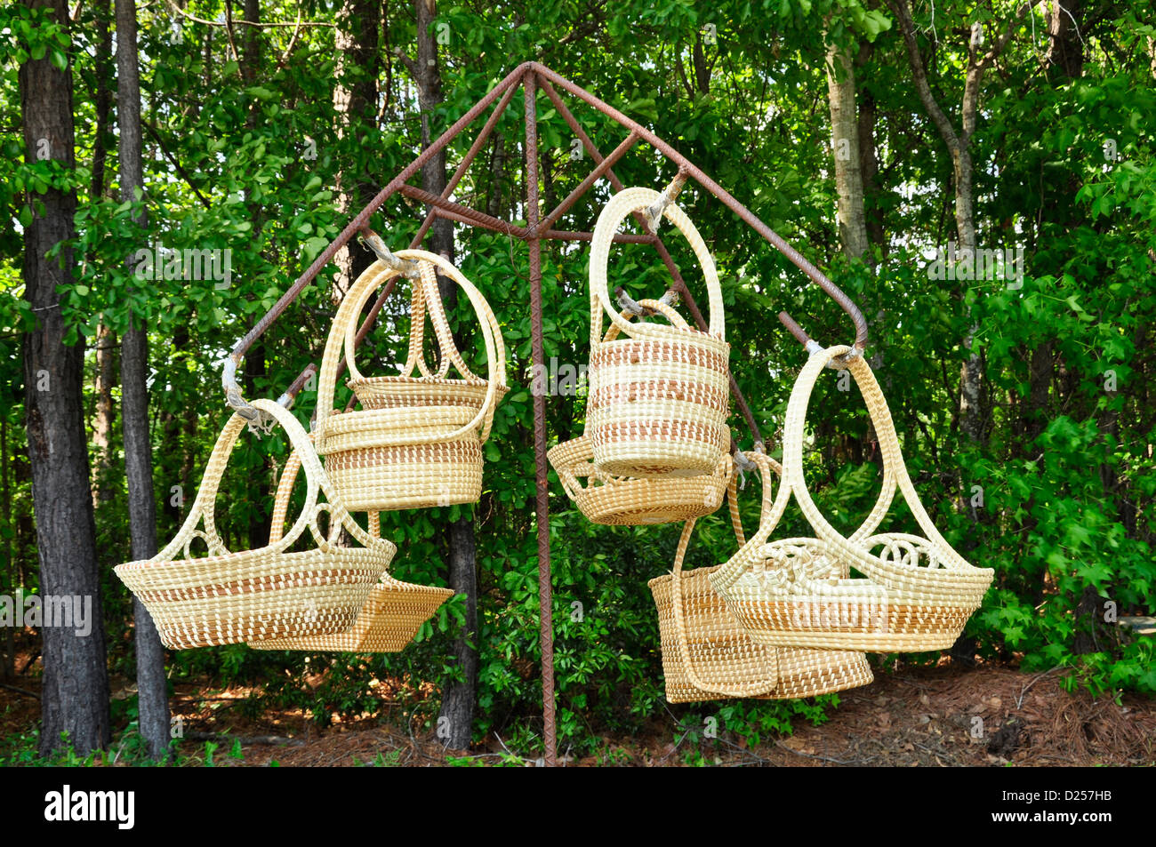 Sweetgrass Baskets Stock Photo Alamy