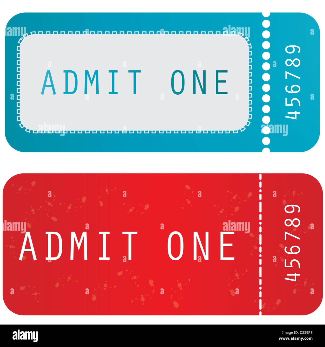 ticket vector Stock Photo