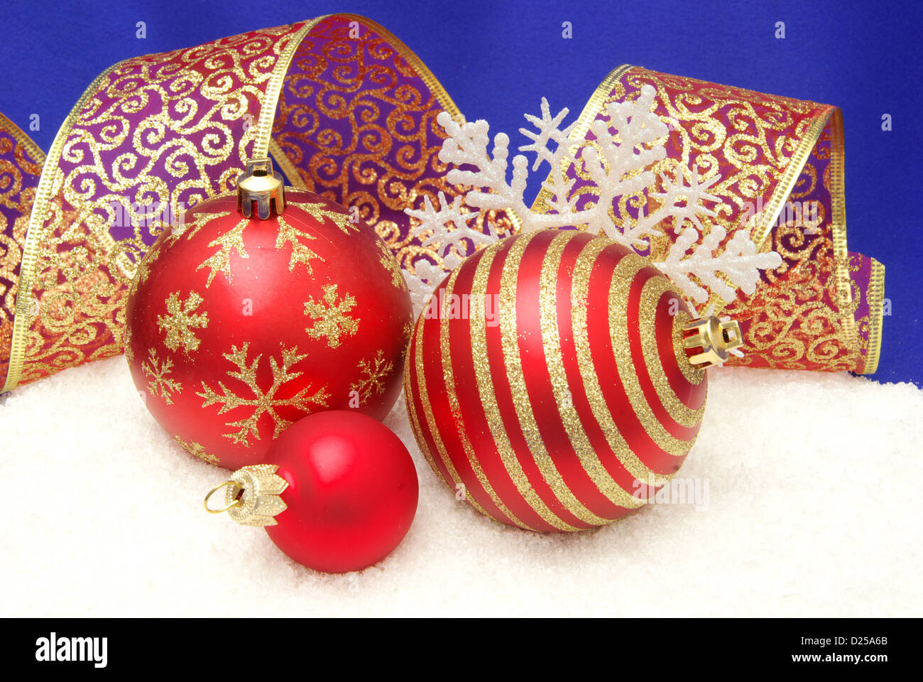 Christmas balls isolated on the white background Stock Photo - Alamy