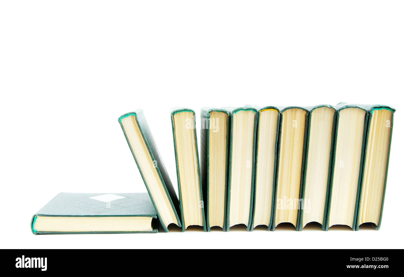 Stack of books isolated over white background Stock Photo - Alamy
