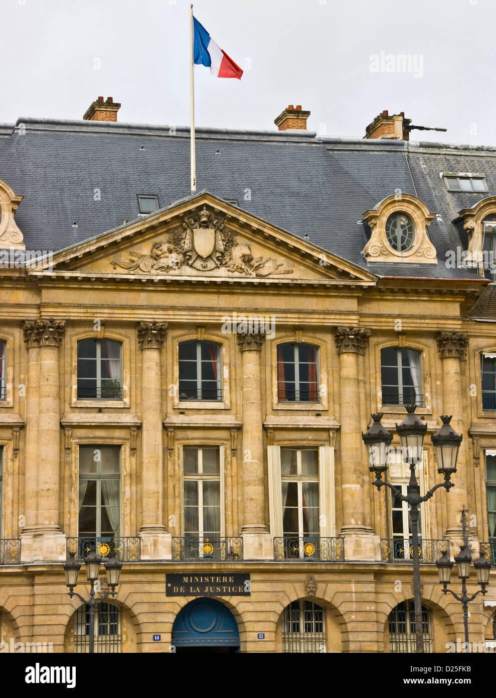 French Justice Ministry building in Place Vendome Paris France Europe Stock Photo