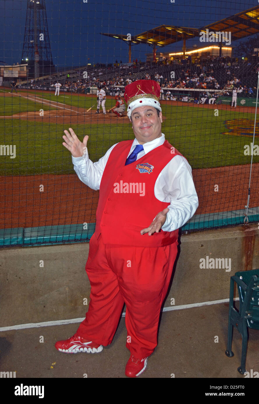 King Henry the Brooklyn Cyclones baseball clown Photographed at