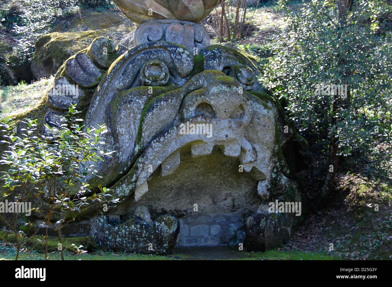 The Park Of The Monsters Also Named Garden Of Bomarzo Is A Stock