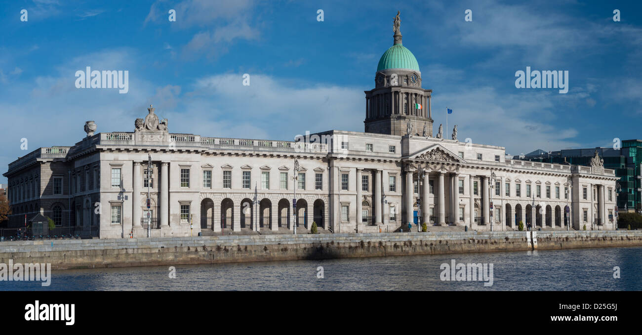 The Custom House, one of the most iconic buildings in Dublin, Ireland