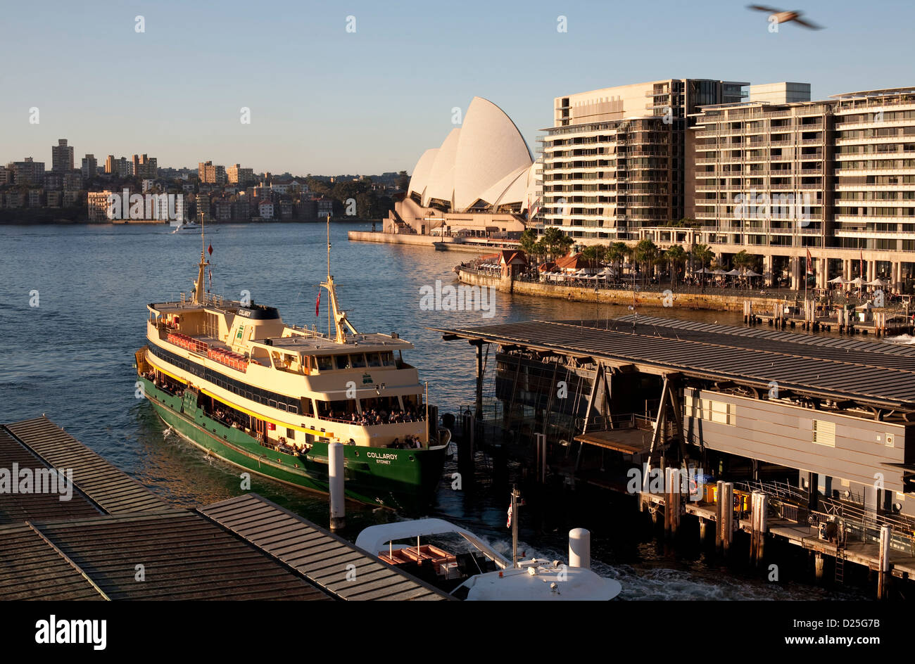 Manly Ferry Collaroy At Circular Quay Sydney Australia Stock Photo manly-ferry-collaroy-at-circular-quay-sydney-australia-stock-photo