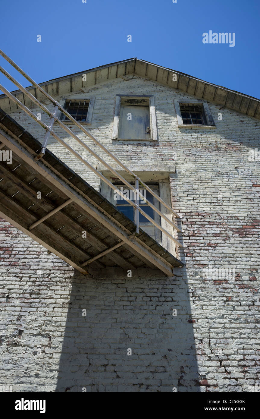 Building on Alcatraz prison, Alcatraz Island Stock Photo