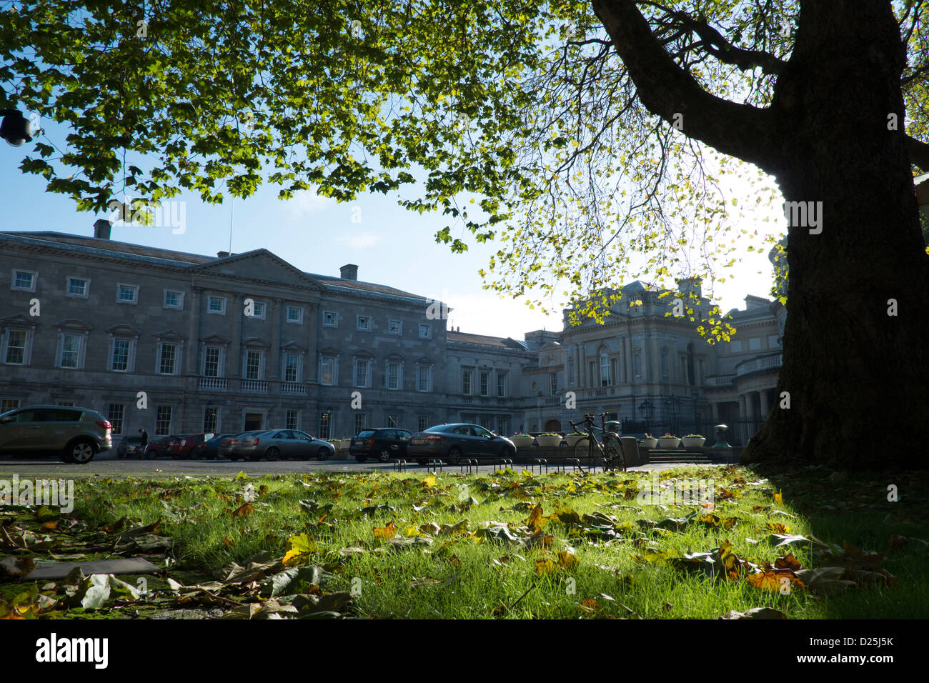 Leinster House National Parliament building for Republic of Ireland Stock Photo