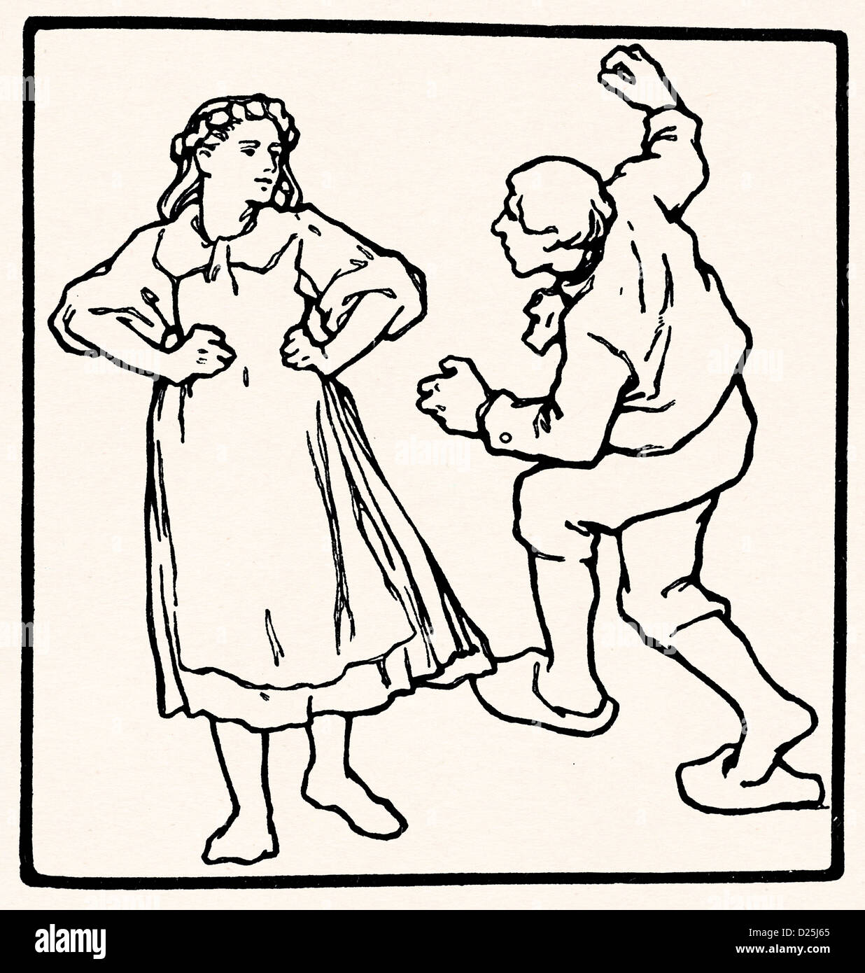 Man and woman dance Stock Photo