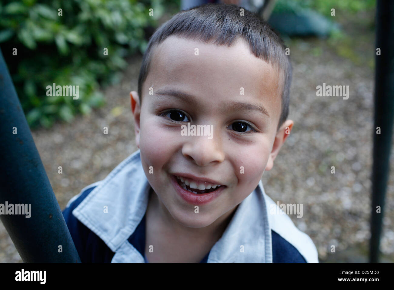 6-year-old boy smiling Stock Photo - Alamy