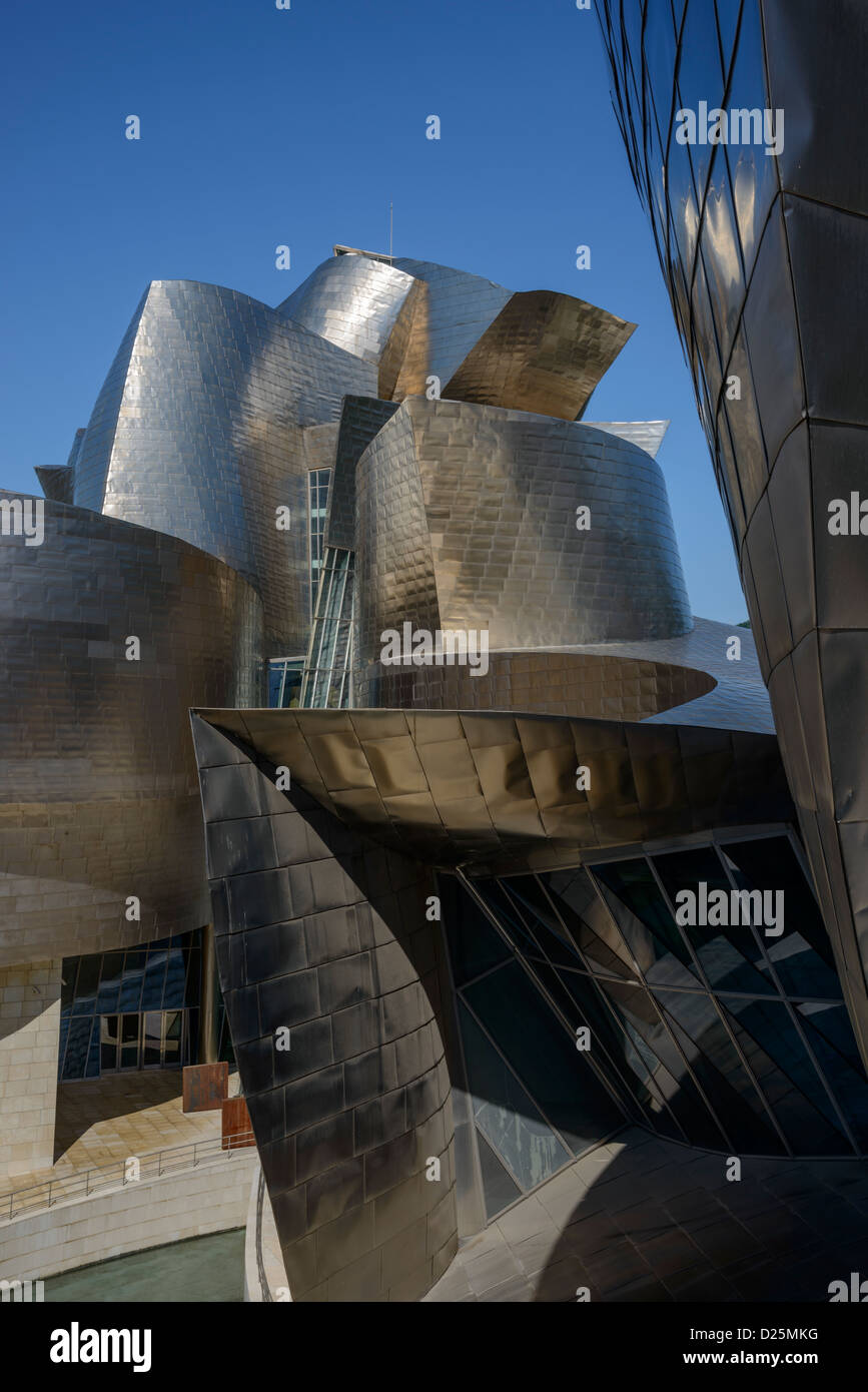 Guggenheim Museum of Bilbao (modern and contemporary art museum) designed by Frank O. Gehry Stock Photo