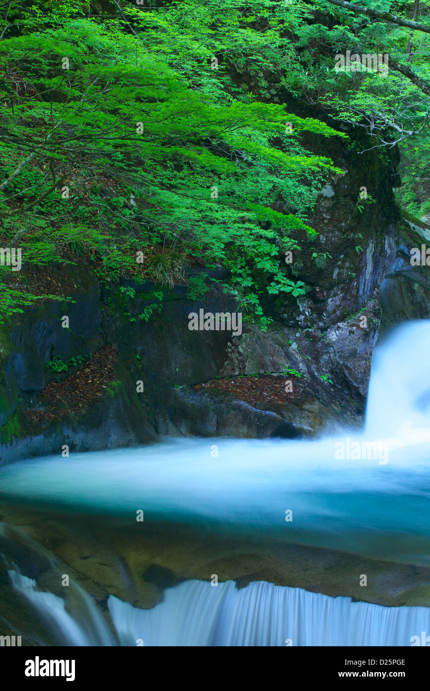 Mie waterfall, Yamanashi Prefecture Stock Photo