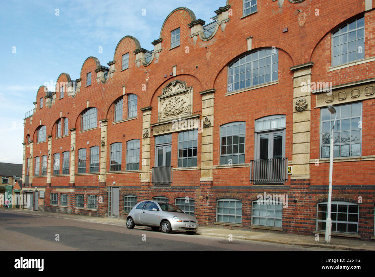 Webbs Shoes, Northampton; an old factory now turned into residential apartments Stock Photo