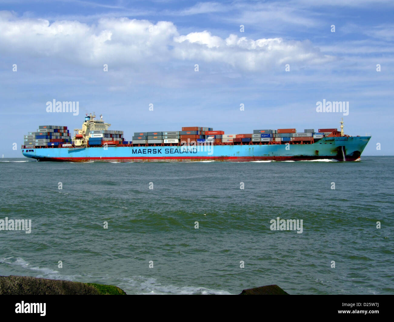 Merchant Container Ship Merchant cargo container ships Stock Photo - Alamy
