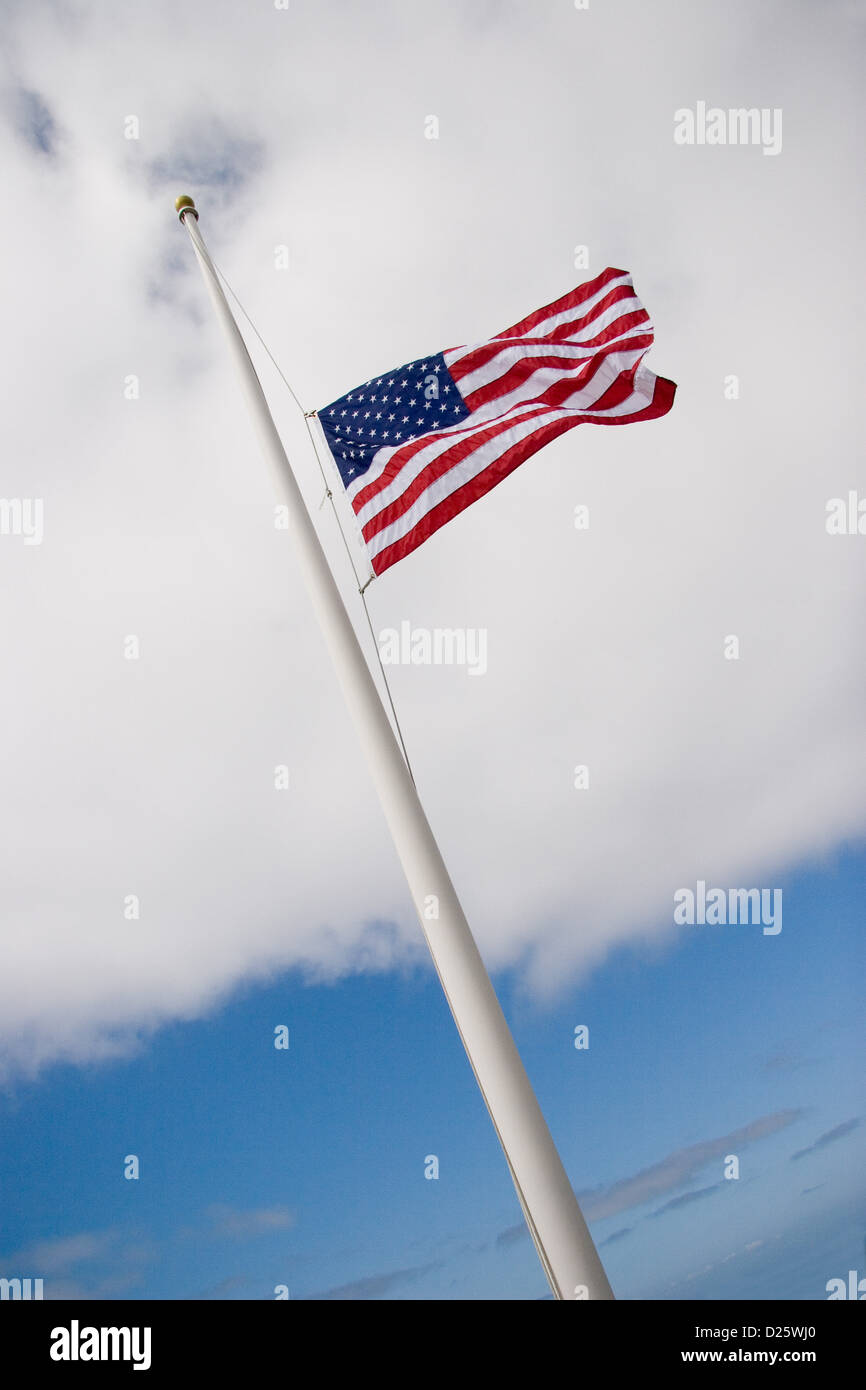Flag at Half Mast Stock Photo Alamy