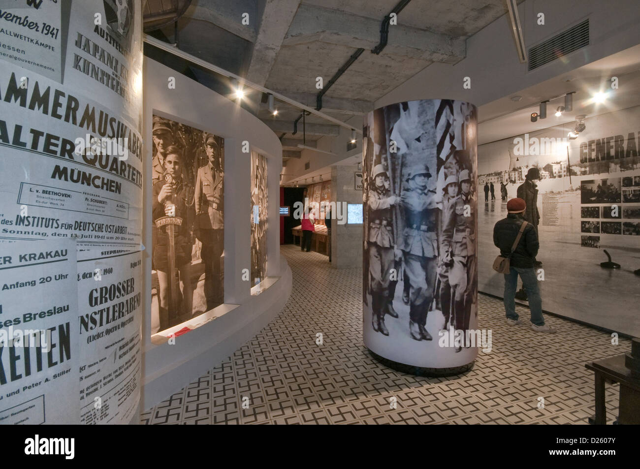 General Government room, Nazi occupation 1939-1945, Oskar Schindler's Factory Museum in Krakow, Poland Stock Photo